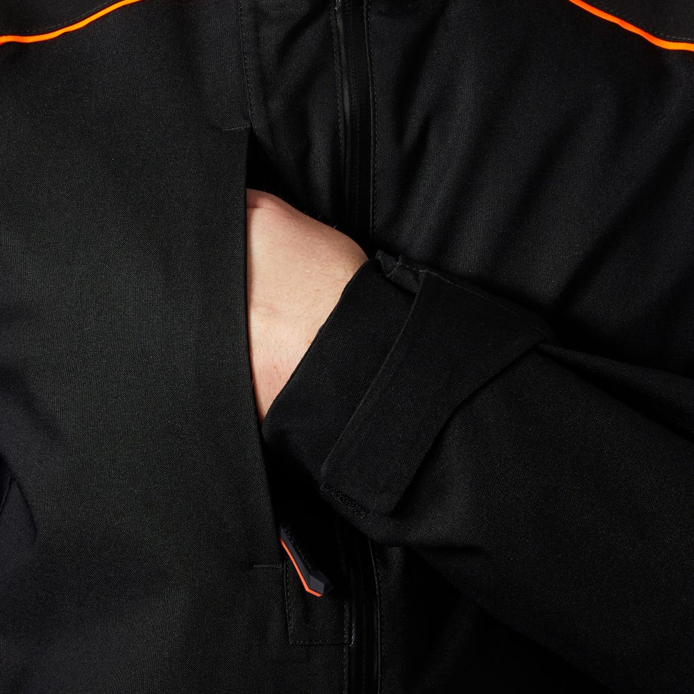 Waterproof Stretch Shell Work Jacket - Black