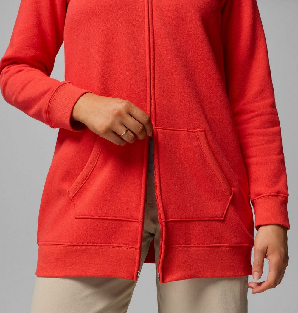 Women's Long Full-Zip Hoodie - Blue