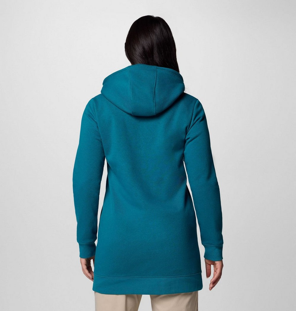 Women's Long Full-Zip Hoodie - Blue