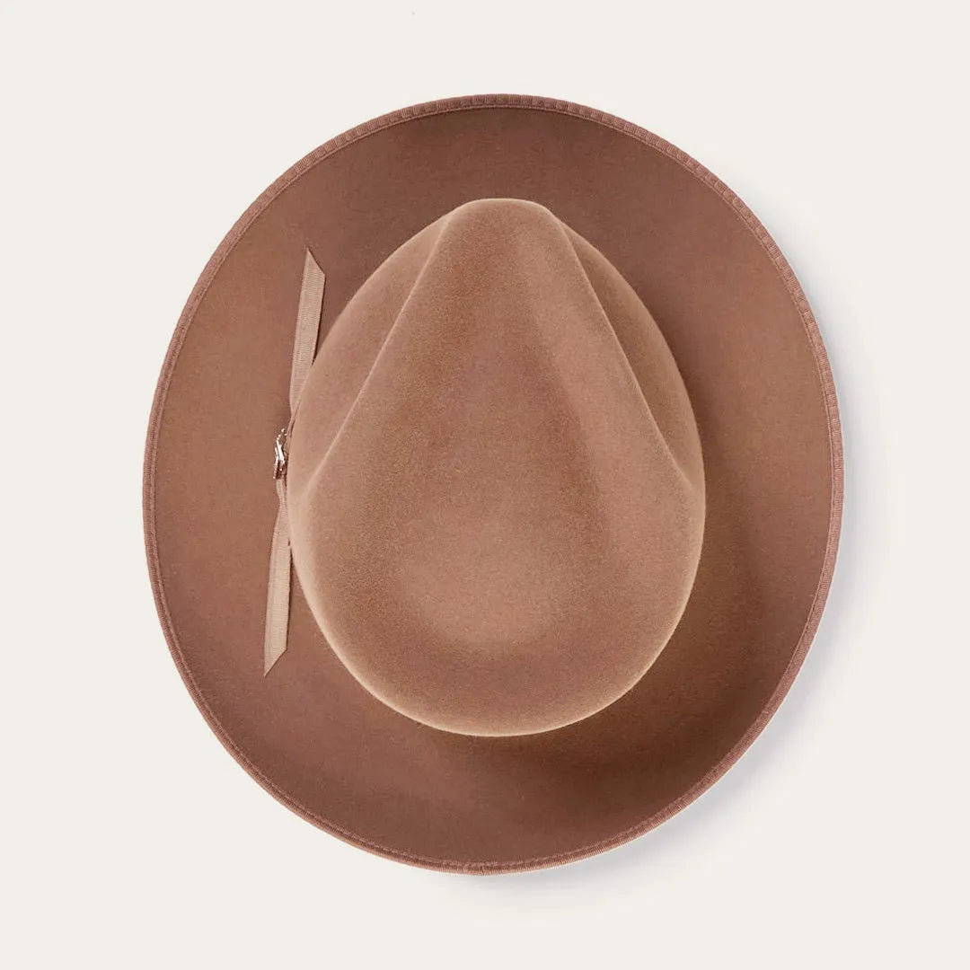 Skyliner Wool Fedora Walnut Color