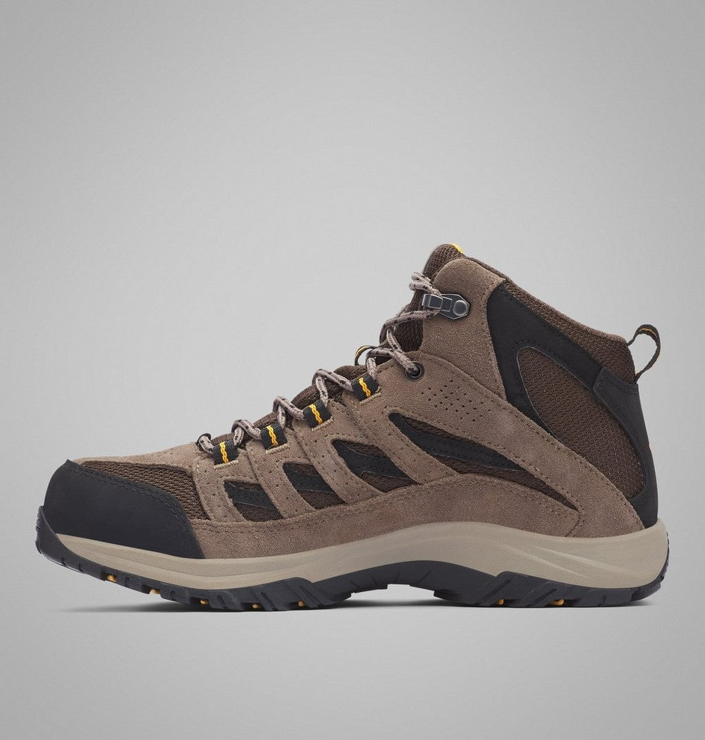 Men's Waterproof Mid Hiking Boots - Brown