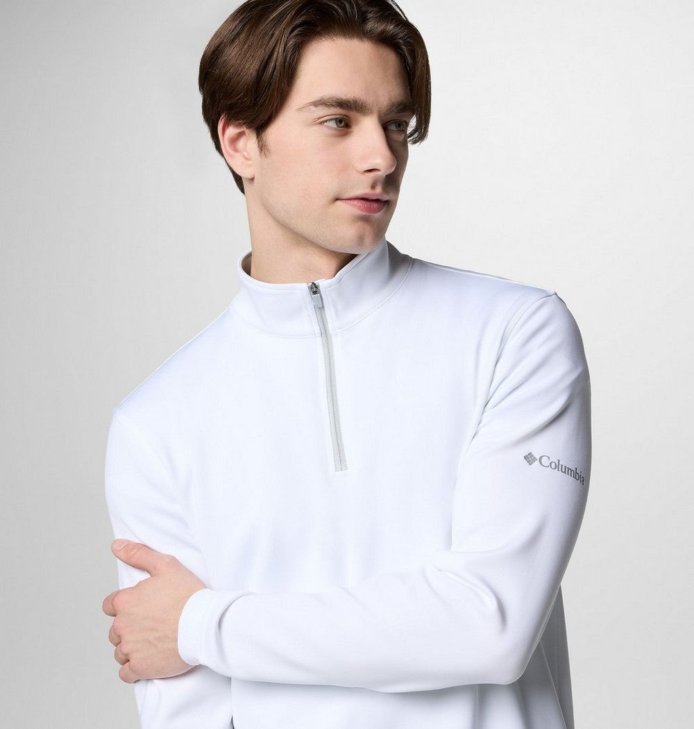 Men's UPF 30 Quarter-Zip Pullover - Peach