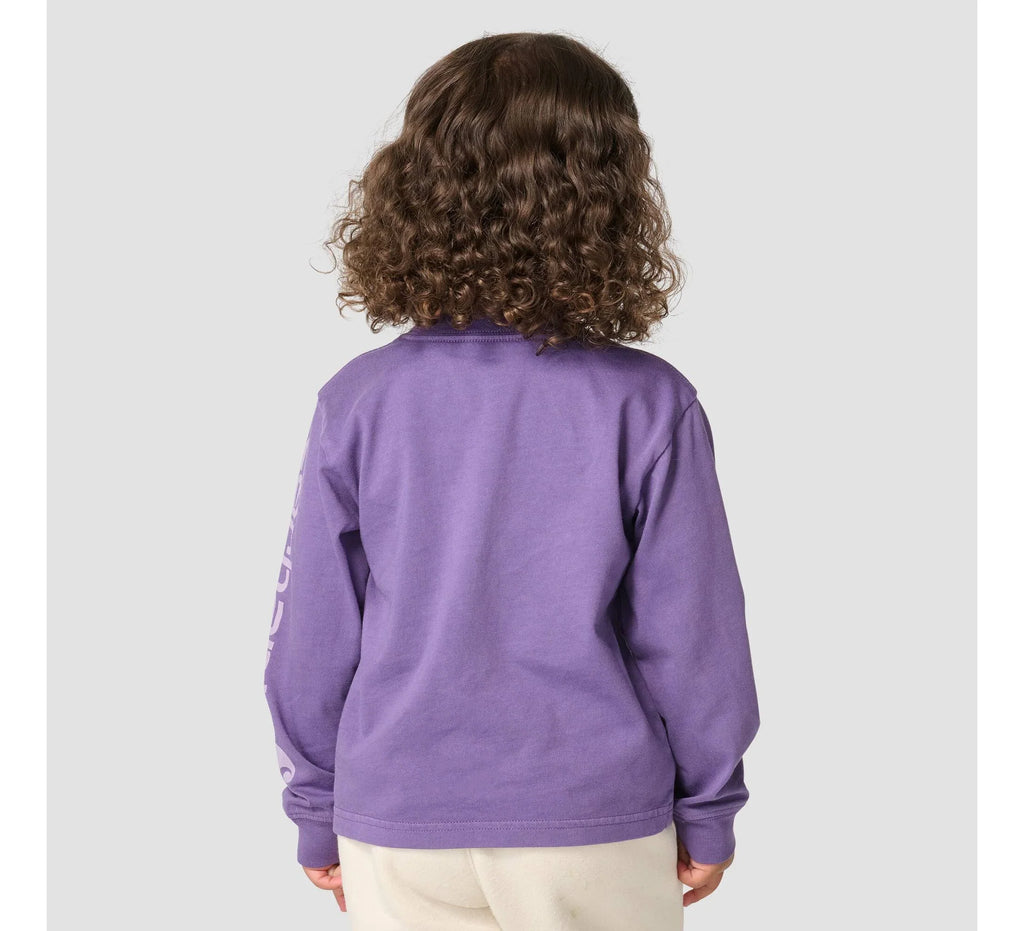 Girls' Long-Sleeve Pocket T-Shirt - Grape