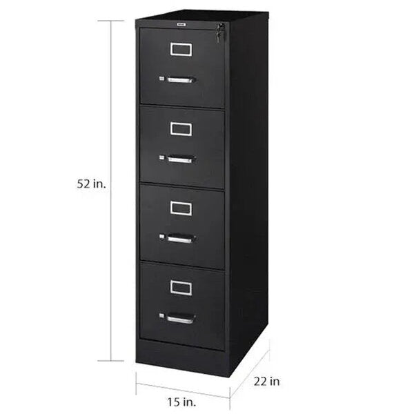 Hirsh Commercial Four-Drawer Vertical Letter File Cabinet, 22D