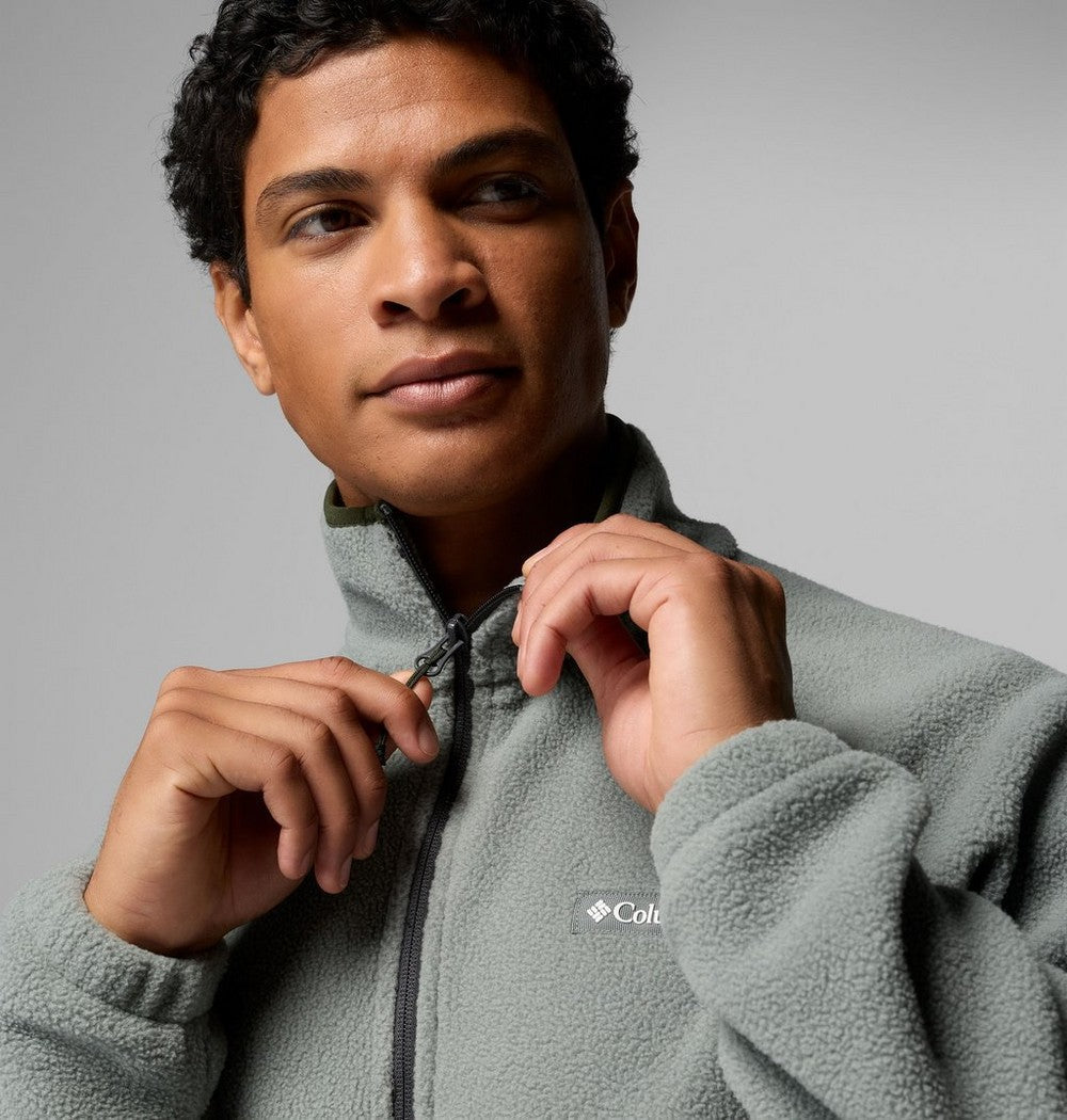 Men's Fleece Half-Zip Pullover - Dark Grey