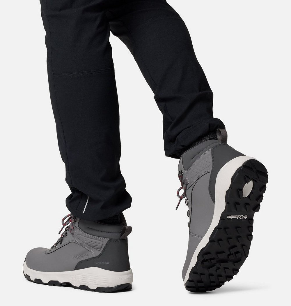 Men's Wide Waterproof Leather Hiking Boot - Black