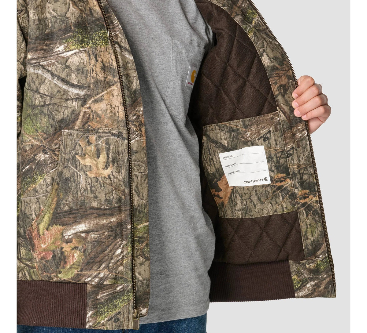 Toddler Insulated Canvas Hooded Jacket - Camo