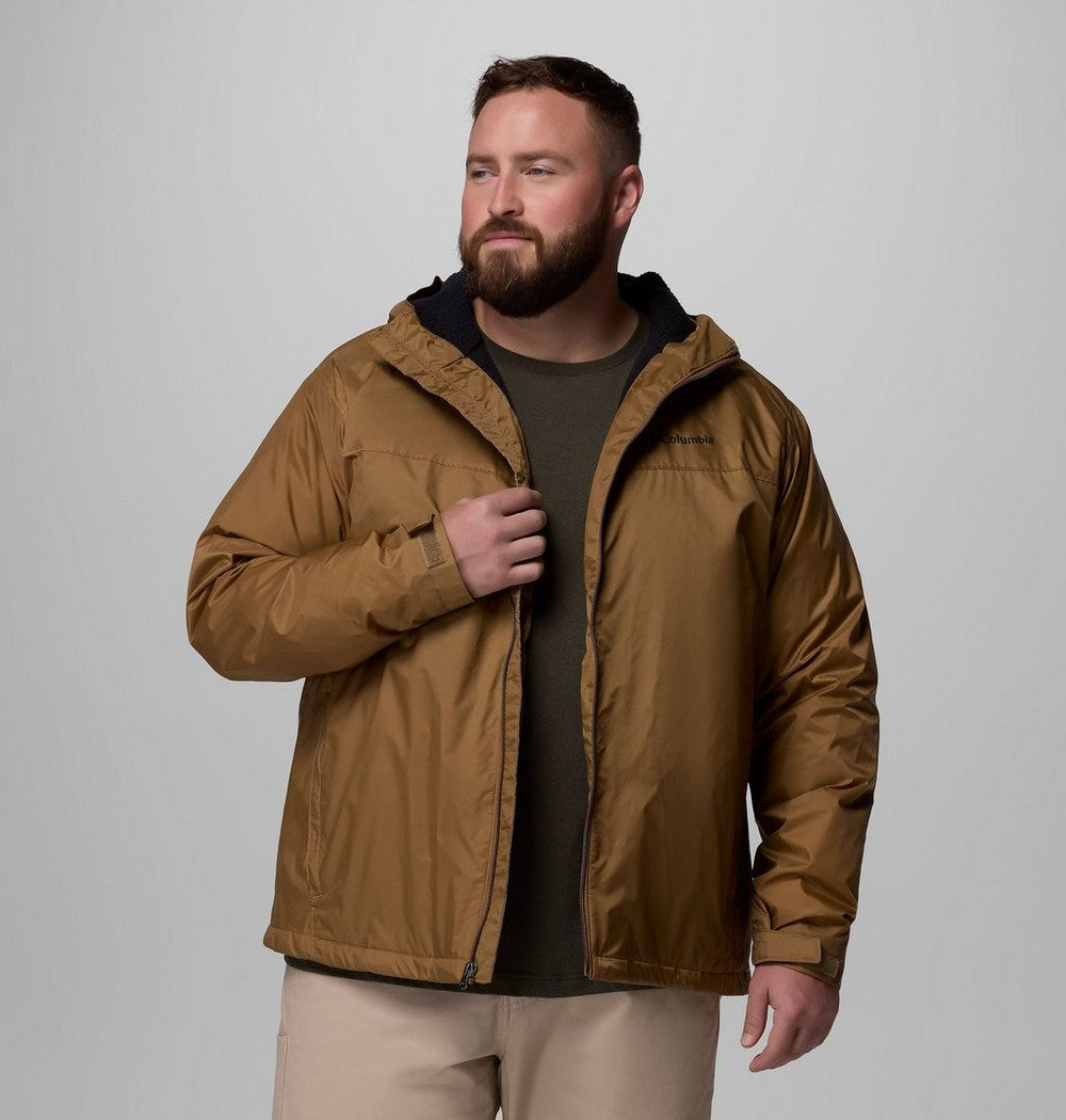 Men's Big Water-Resistant Sherpa-Lined Jacket