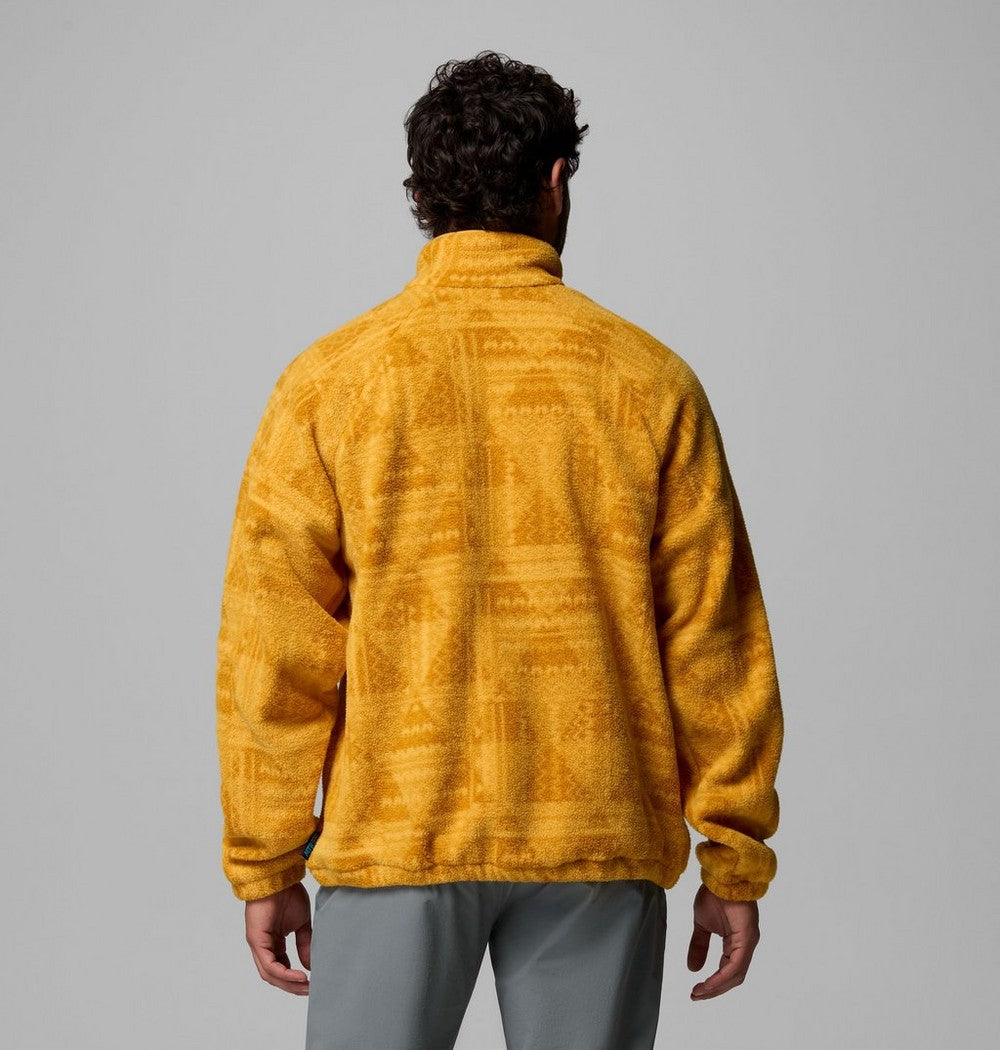 Men's Printed Fleece Half-Zip Pullover - Sage