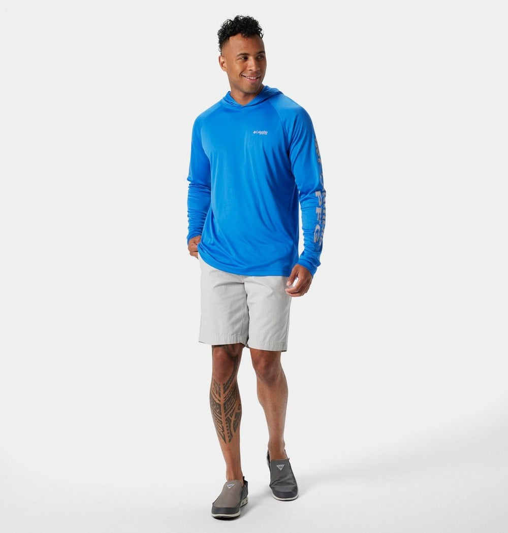 Men's Long-Sleeve Sun Hoodie - Gray
