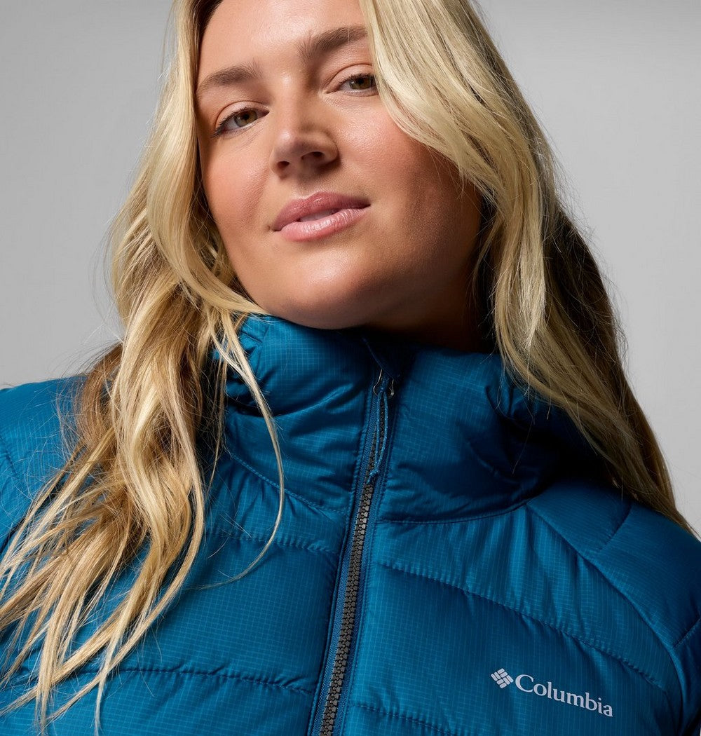 Women's Plus Size Insulated Hooded Jacket - Blue