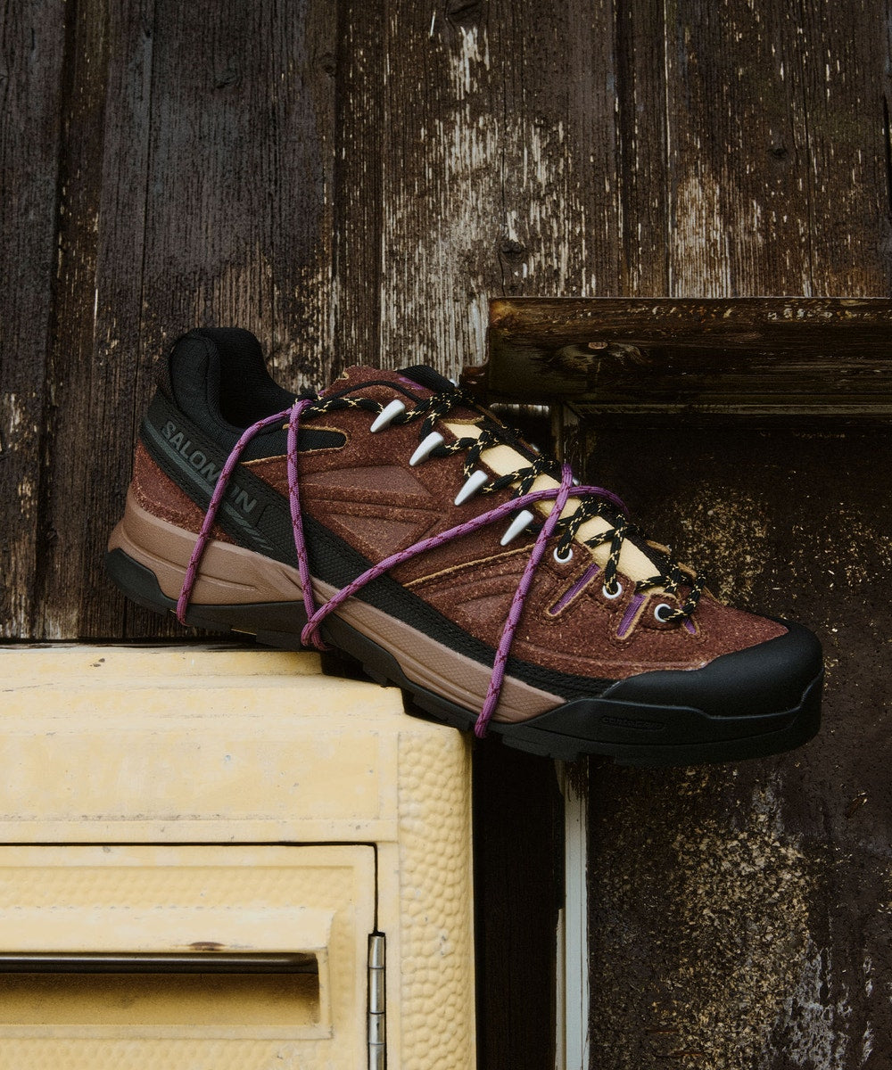 Leather And Ripstop Trail Sneaker