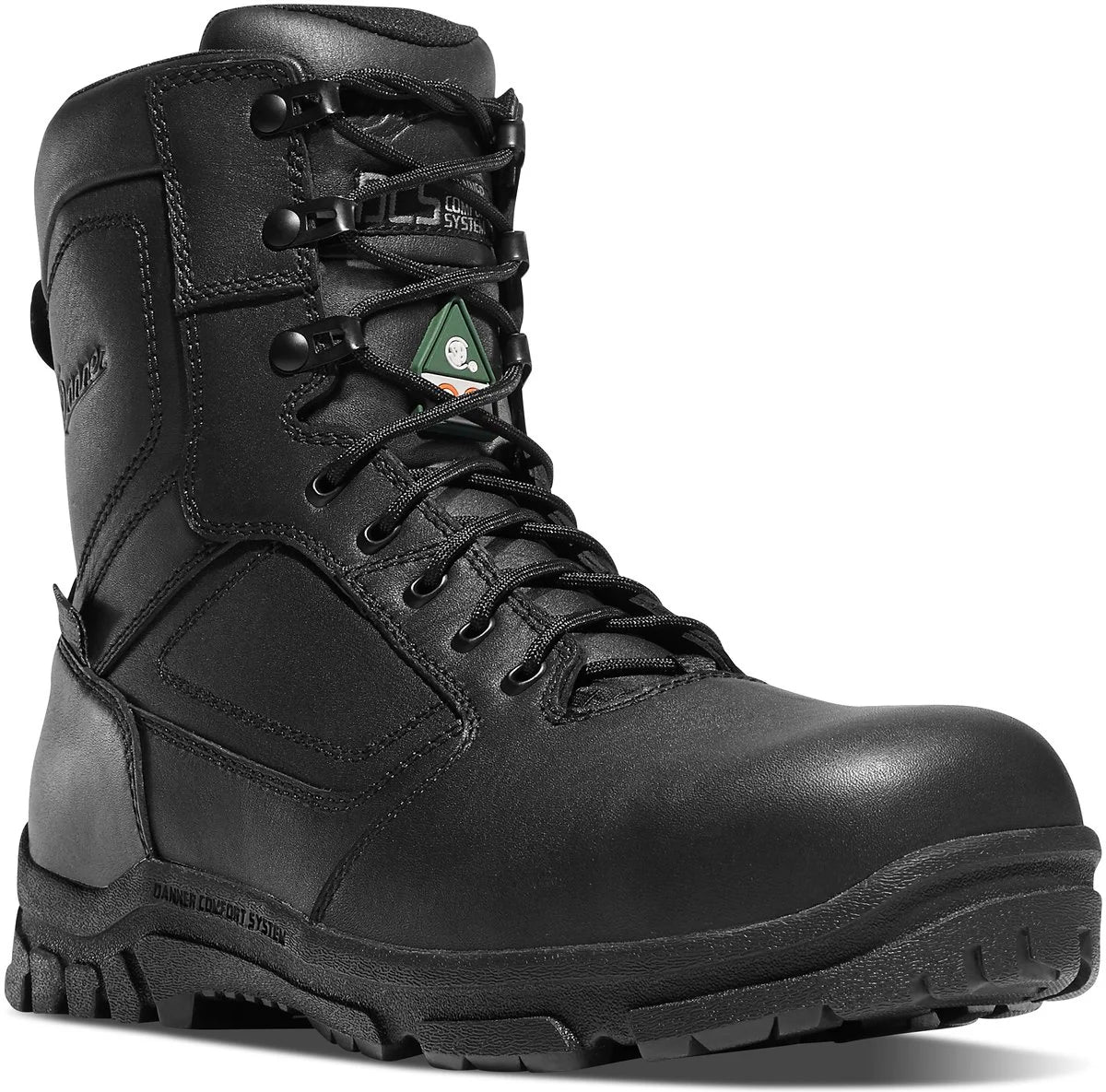 Men's 8-Inch Waterproof Side-Zip Duty Boot - Black
