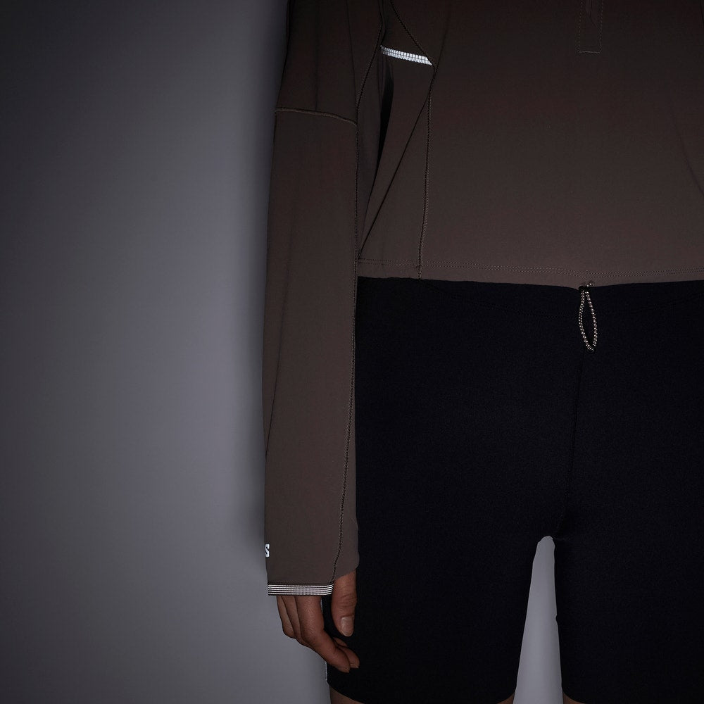 Women's Cropped Half-Zip Running Pullover