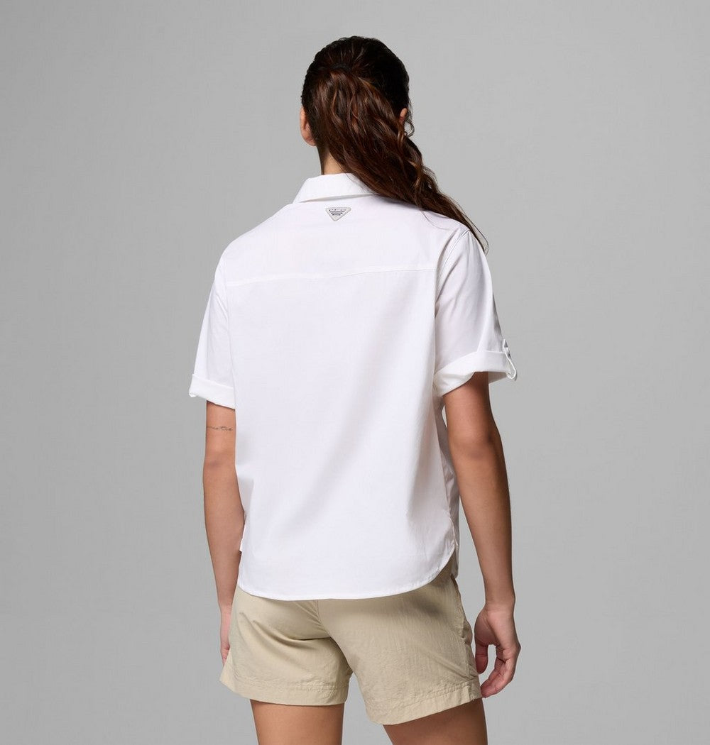 Women's Short Sleeve Fishing Shirt - Navy