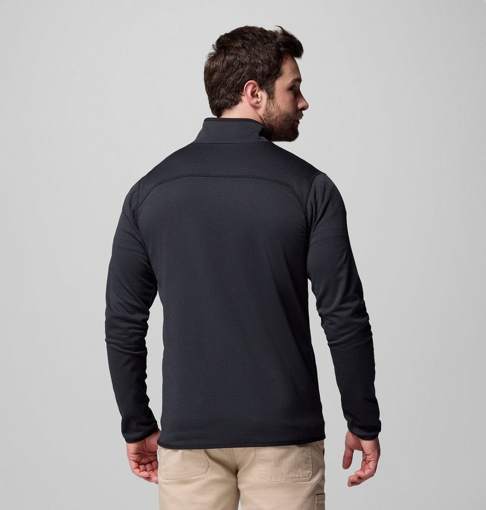 Men's Tall Grid Fleece Full-Zip Jacket - Gray