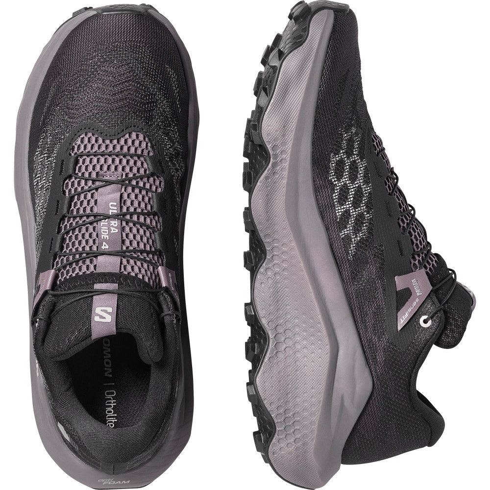 Men's Cushioned Trail Running Shoes - Black