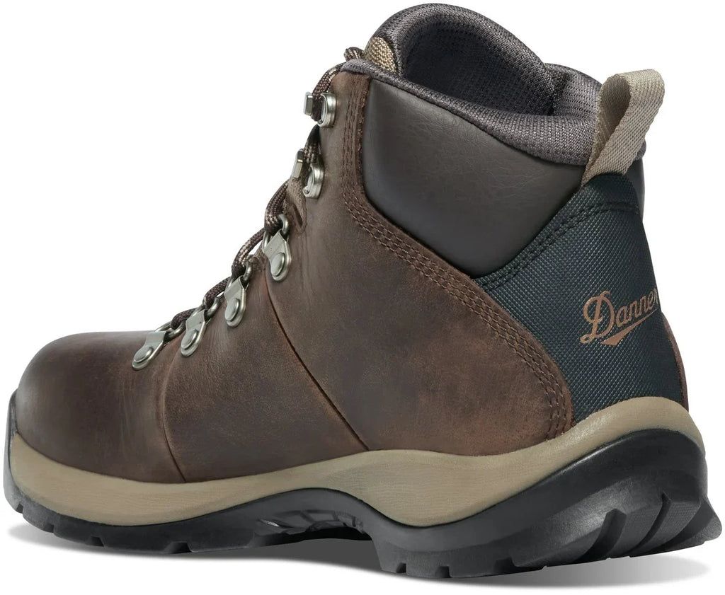 Women's Waterproof Aluminum Toe Work Boot - Brown