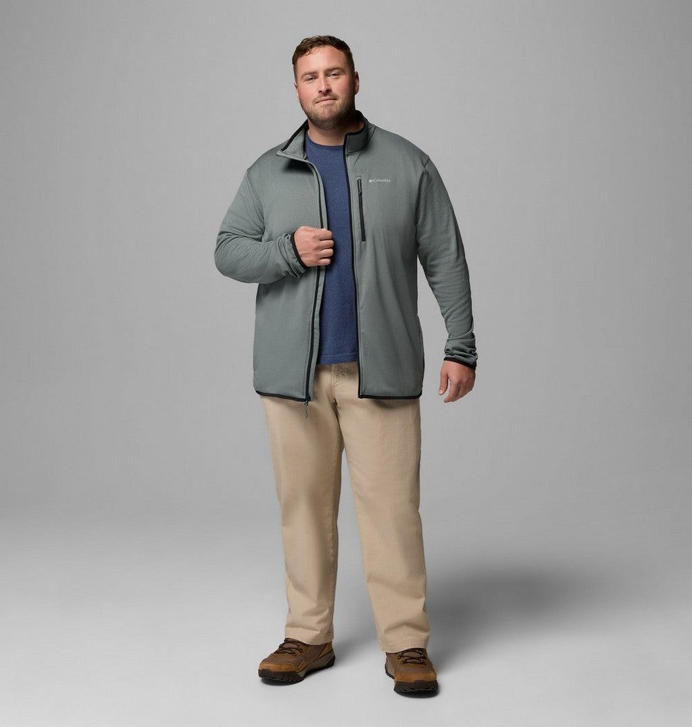 Men's Big Grid Fleece Full-Zip Jacket - Green