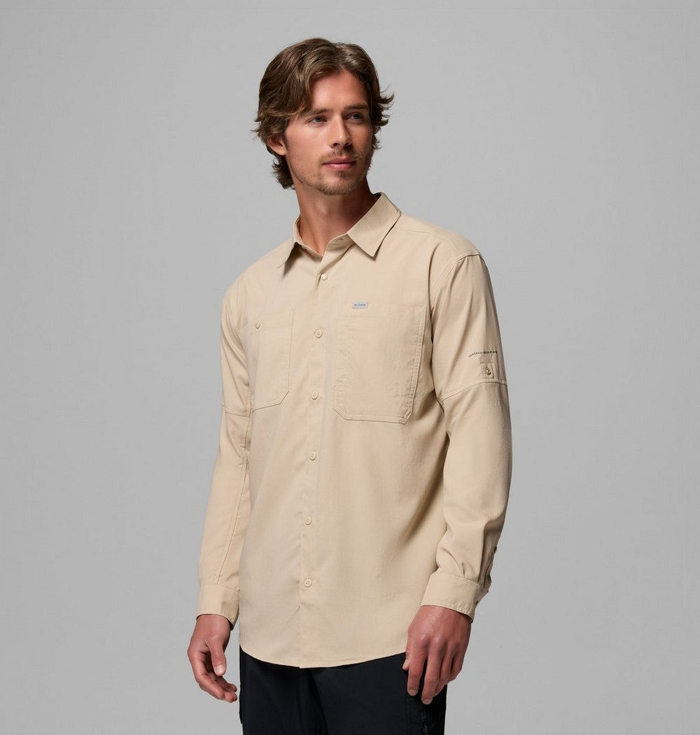 Men's UPF 100 Utility Long Sleeve Shirt - Gray