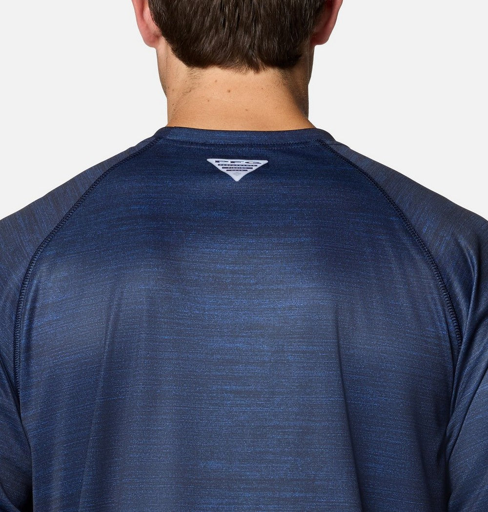 Men's Heather Long-Sleeve Team Logo Shirt - Light Blue