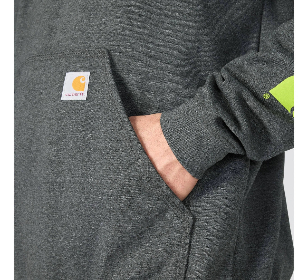 Men's Fleece Pullover Hoodie - Heather Gray