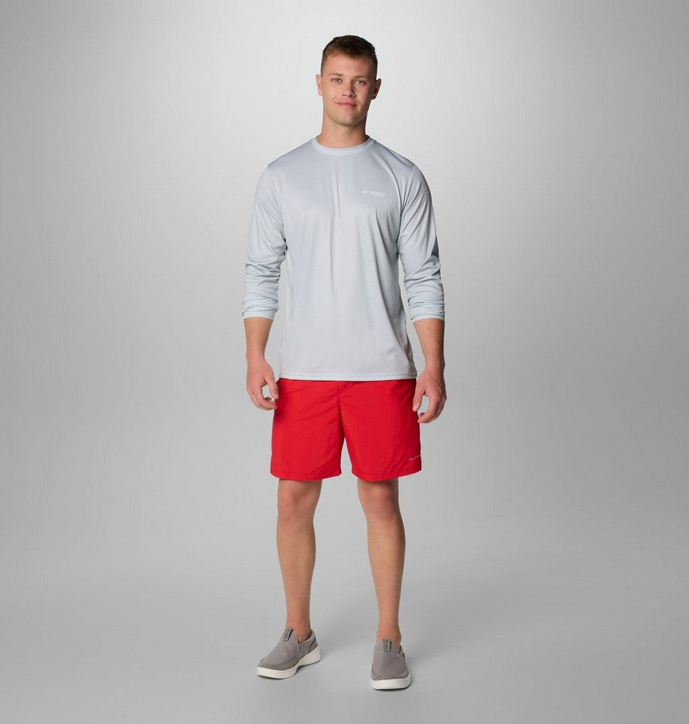 Men's Long Sleeve Fishing Shirt - Blue Navy