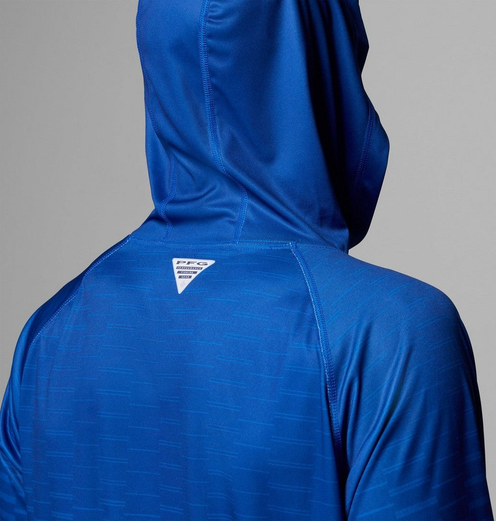 Men's UPF 50 Team Logo Sun Hoodie - Blue