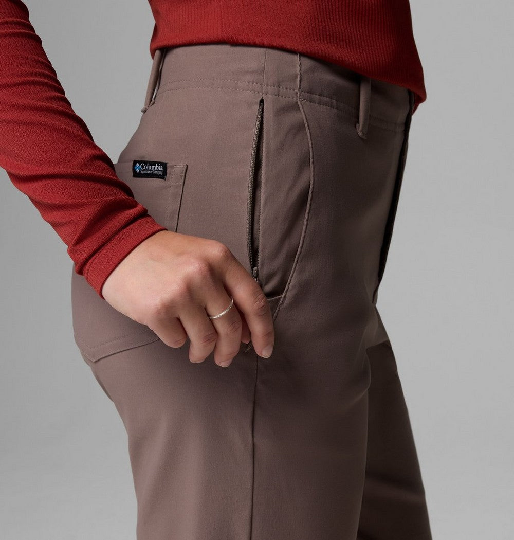Women's Stretch Straight-Leg Pants - Green