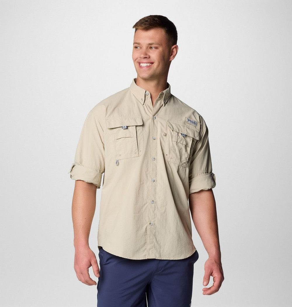 Men's Tall Long-Sleeve Vented Fishing Shirt - Gray