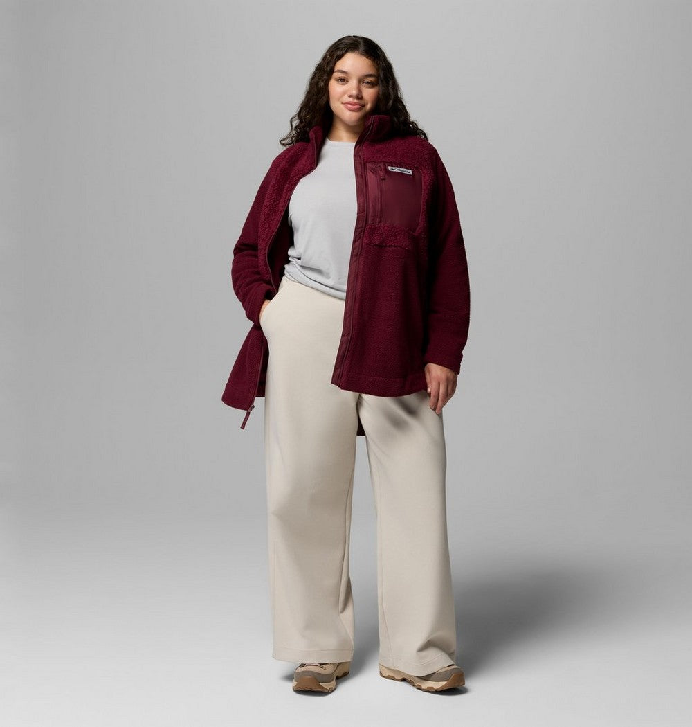 Women's Plus Sherpa Full-Zip Fleece - Grey