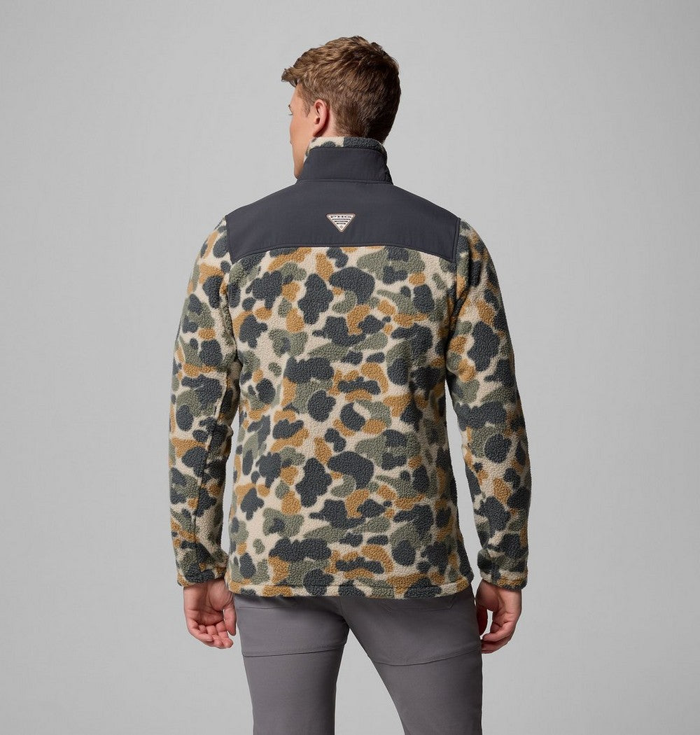 Men's Water-Resistant Sherpa Fleece Jacket - Camo