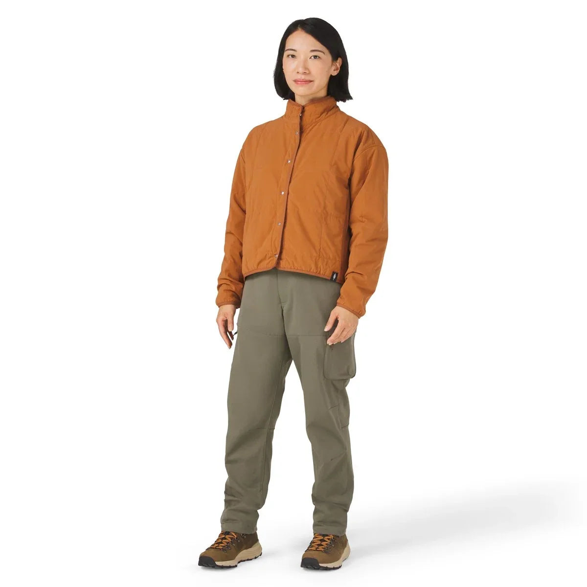 Insulated Snap-Front Shirt Jacket - Ginger