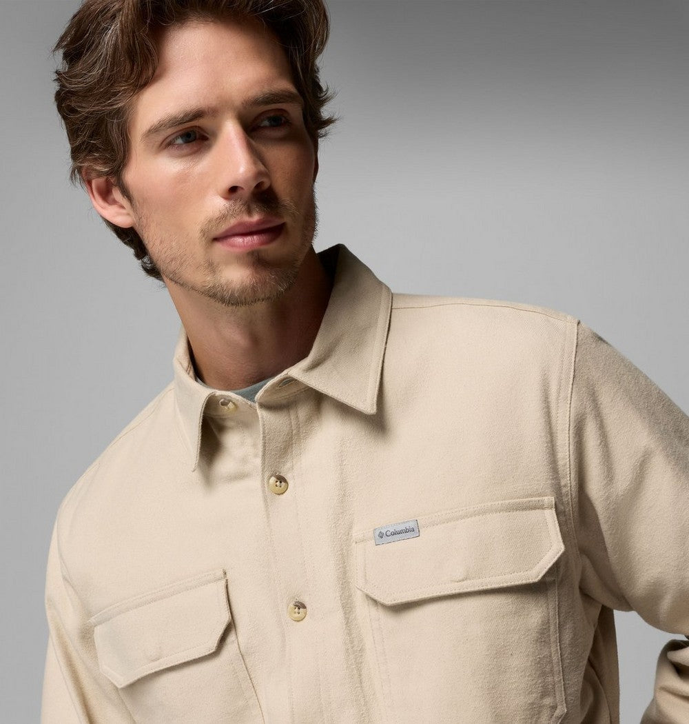 Men's Fleece-Lined Shirt Jacket - Green