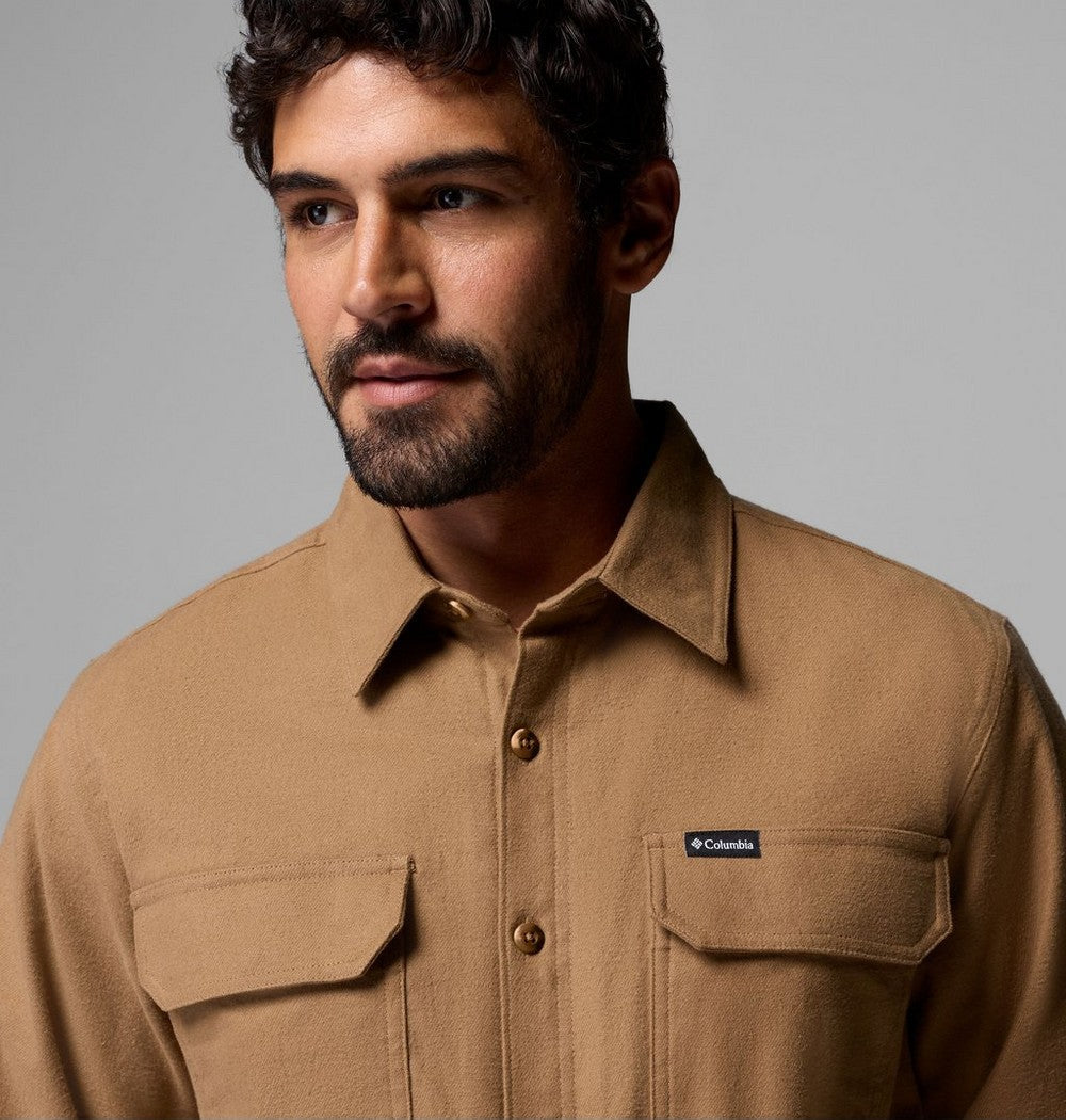 Men's Fleece-Lined Shirt Jacket - Green