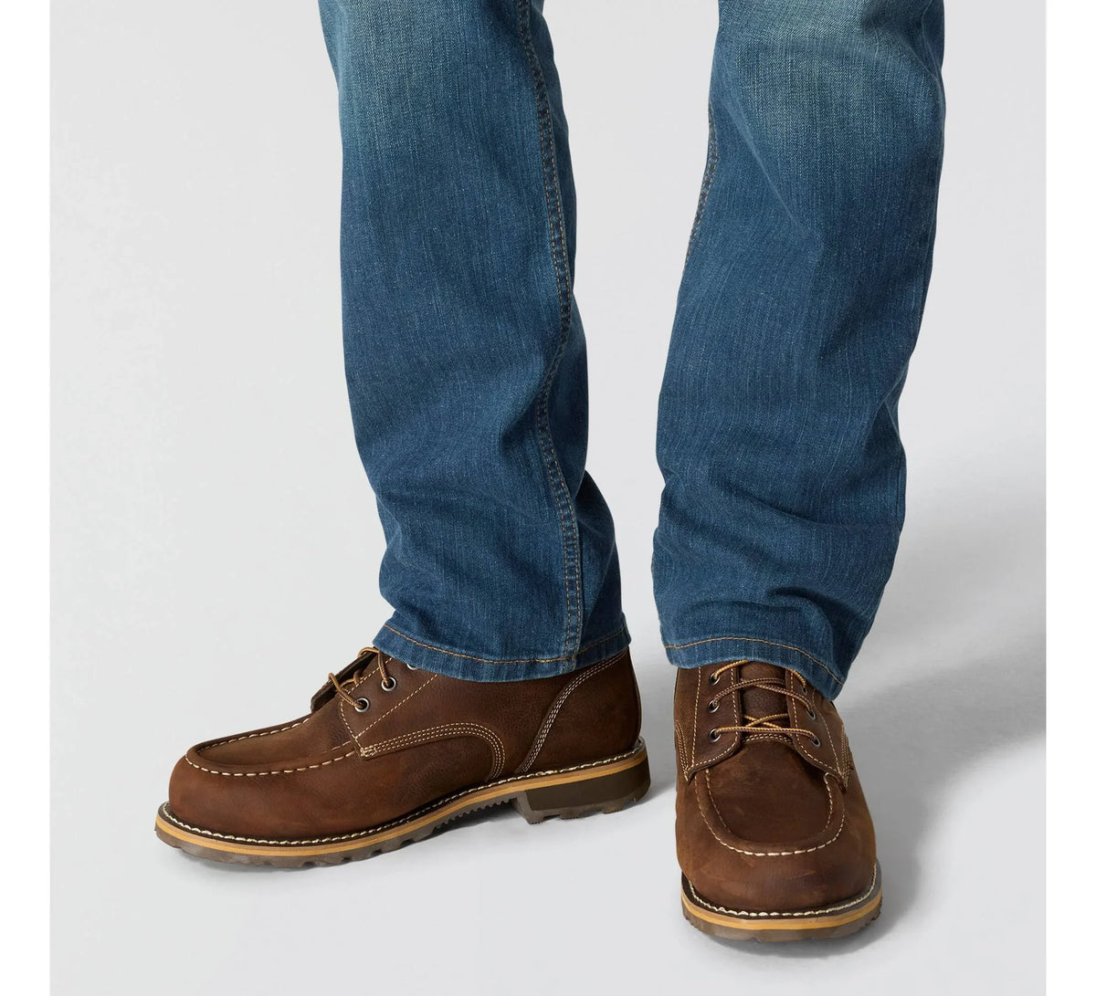 Men's Relaxed Straight Stretch Jeans - Blue