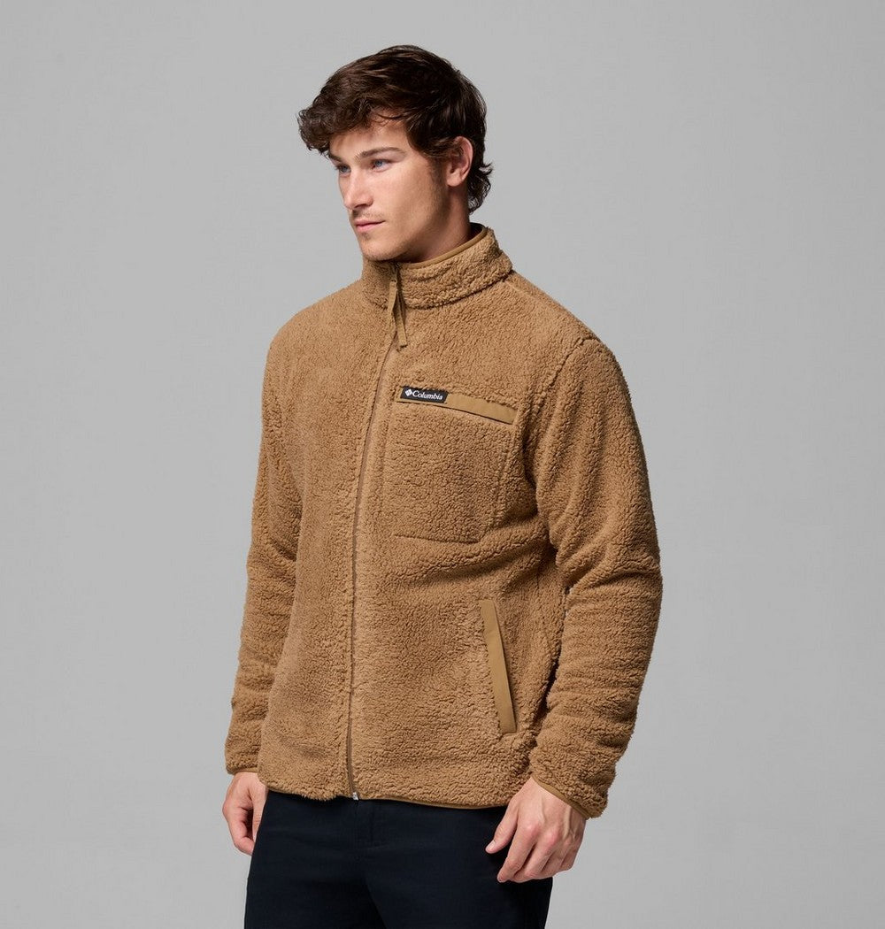 Men's High-Pile Full-Zip Fleece Jacket - Navy