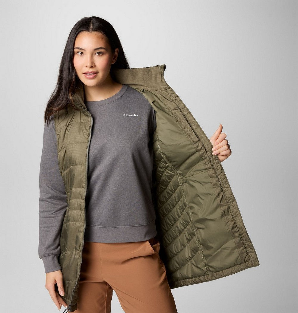 Women's Long Insulated Vest - Sage