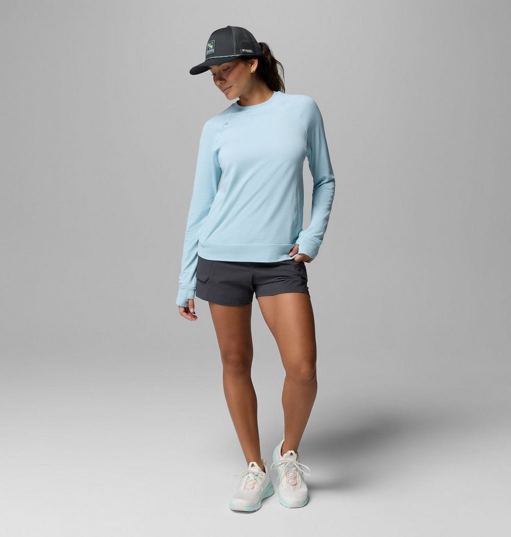 Women's UPF 50 Long Sleeve Crew - Gray