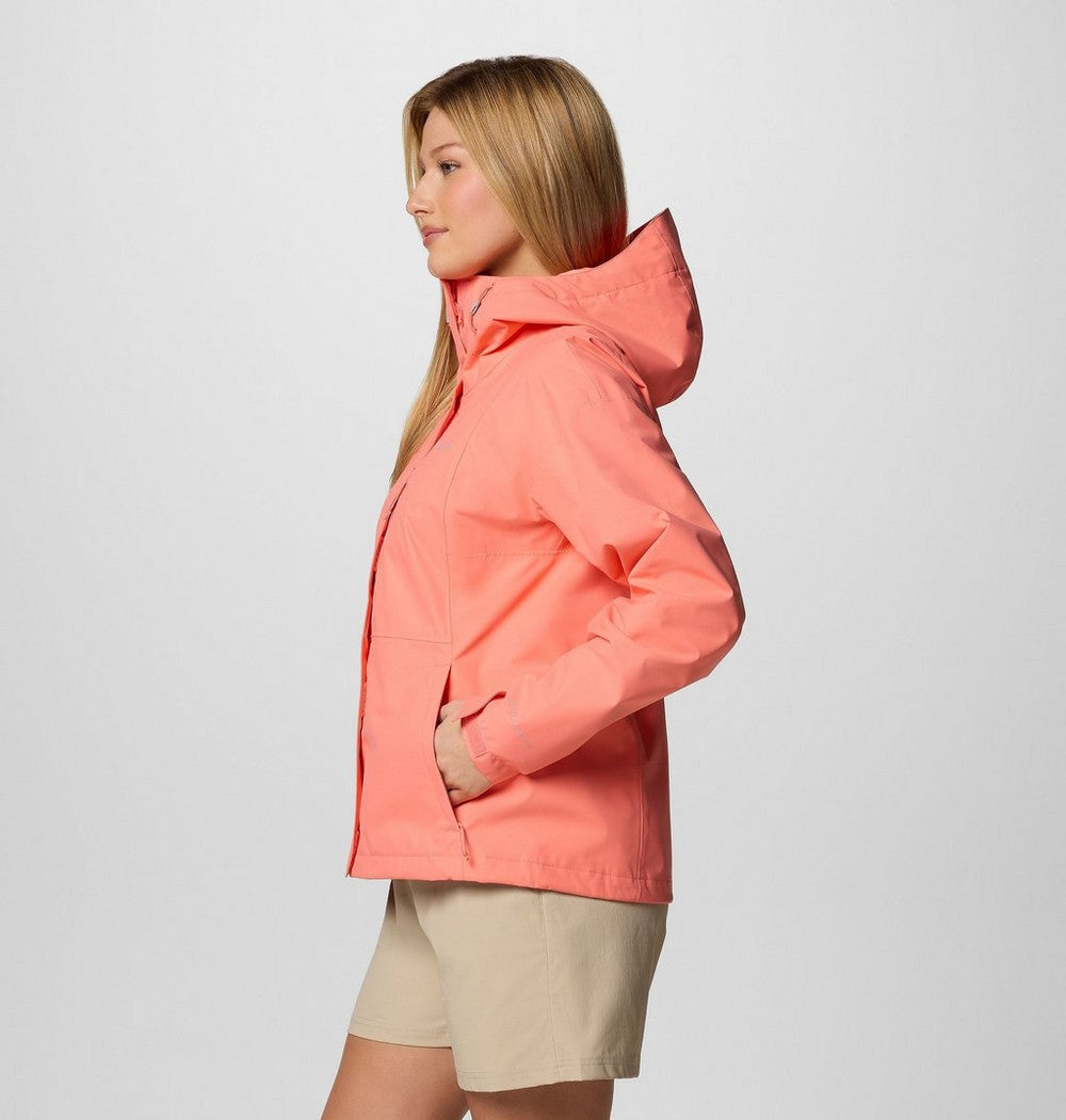 Women's Waterproof Rain Jacket - Coral