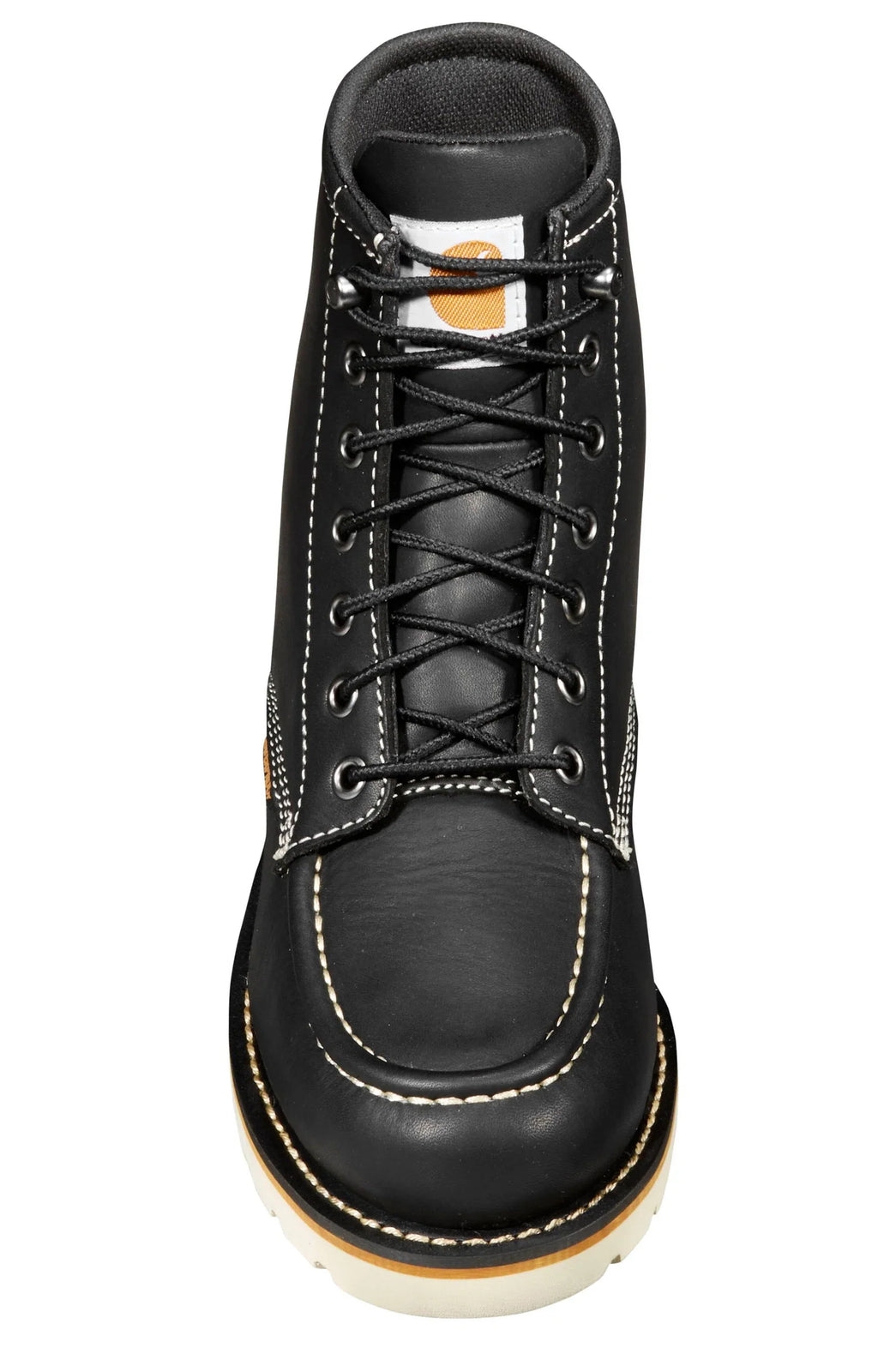 Women's 6-Inch Waterproof Moc Toe Wedge Boot - Black