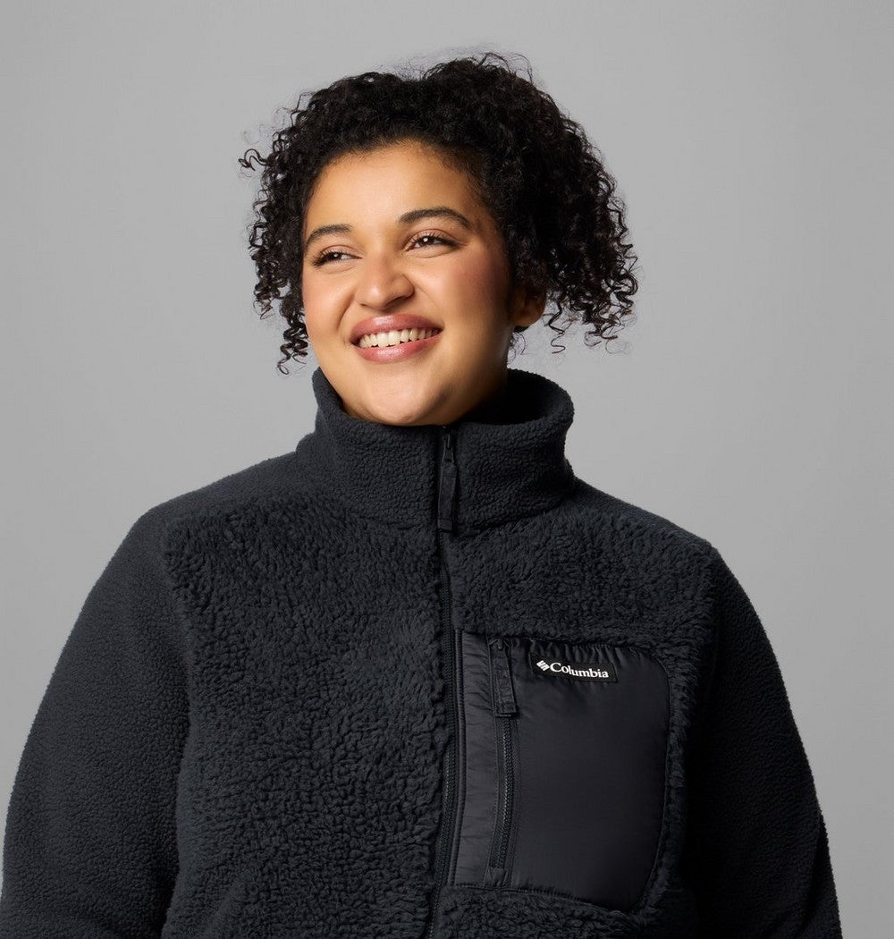 Women's Plus Sherpa Full-Zip Fleece - Grey