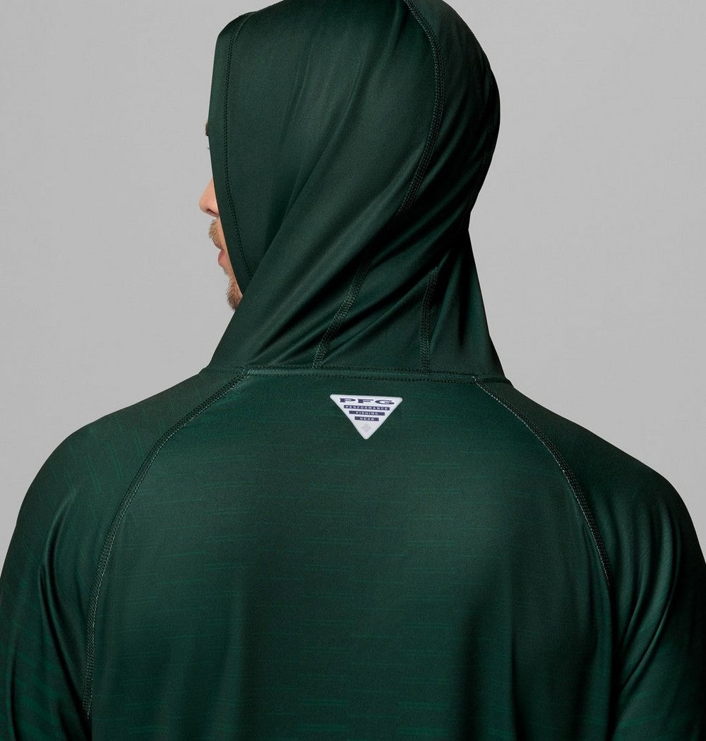 Men's UPF 50 Team Logo Sun Hoodie - Green