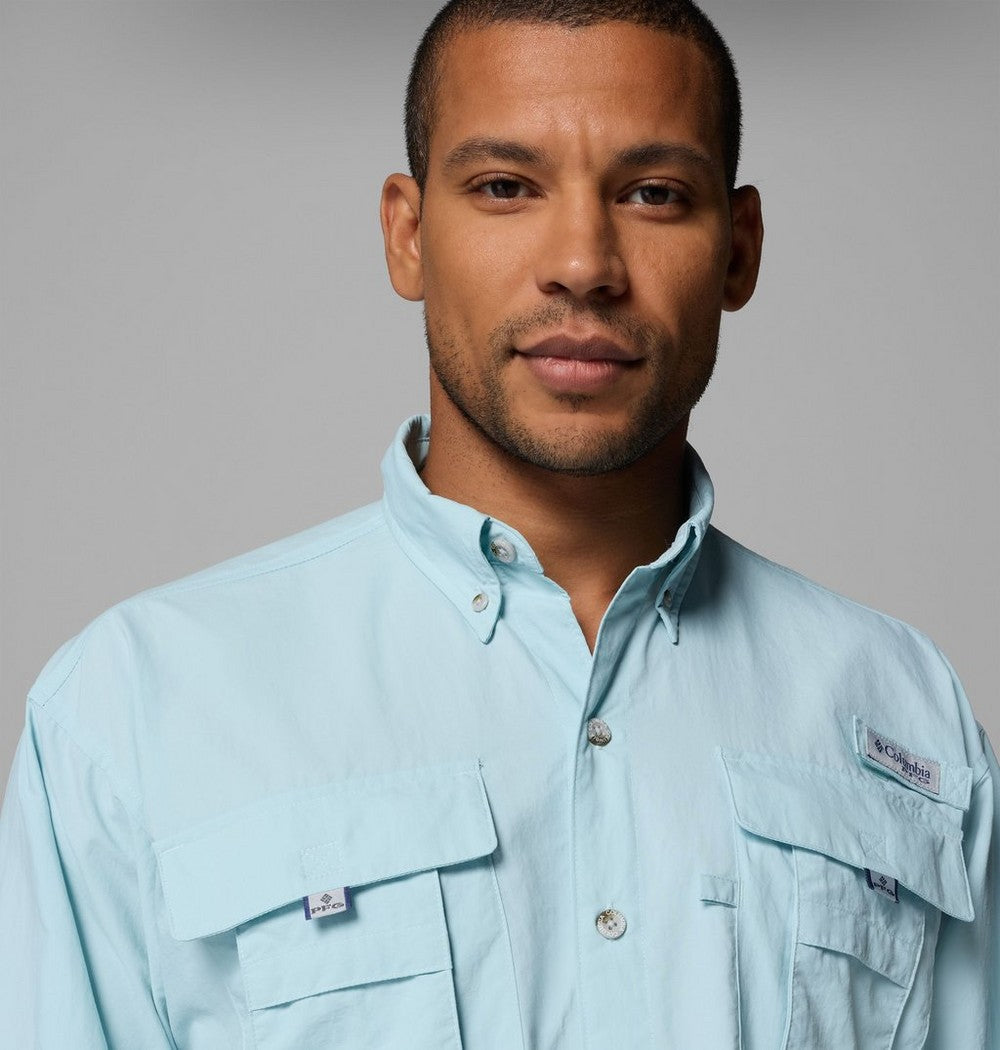 Men's Vented Long-Sleeve Fishing Shirt - Blue