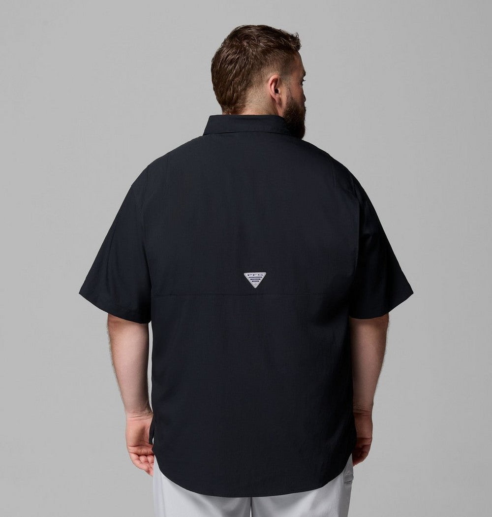 Men's Big UPF 40 Team Fishing Shirt - Black