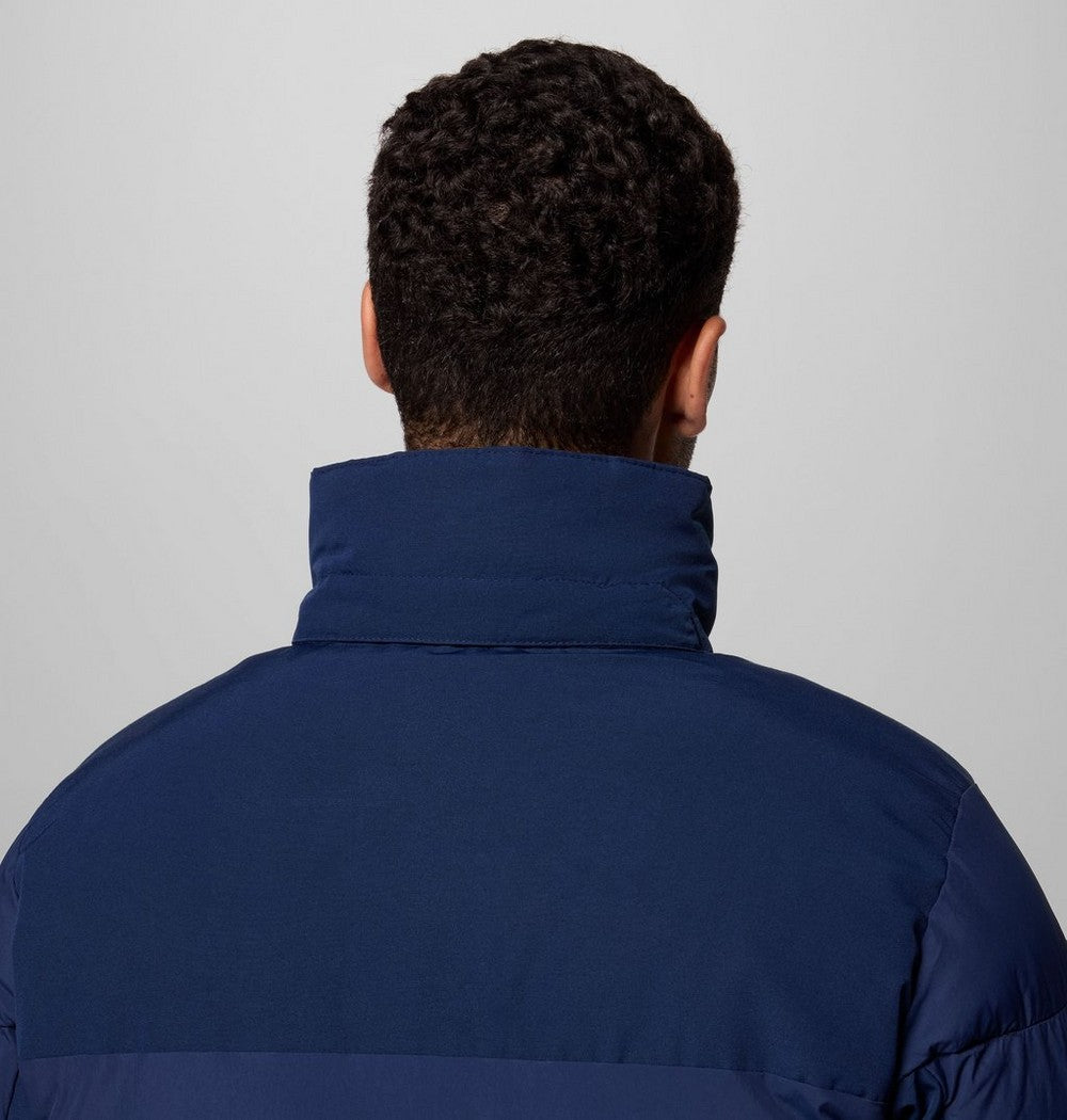 Men's Hooded Insulated Parka - Brown Black