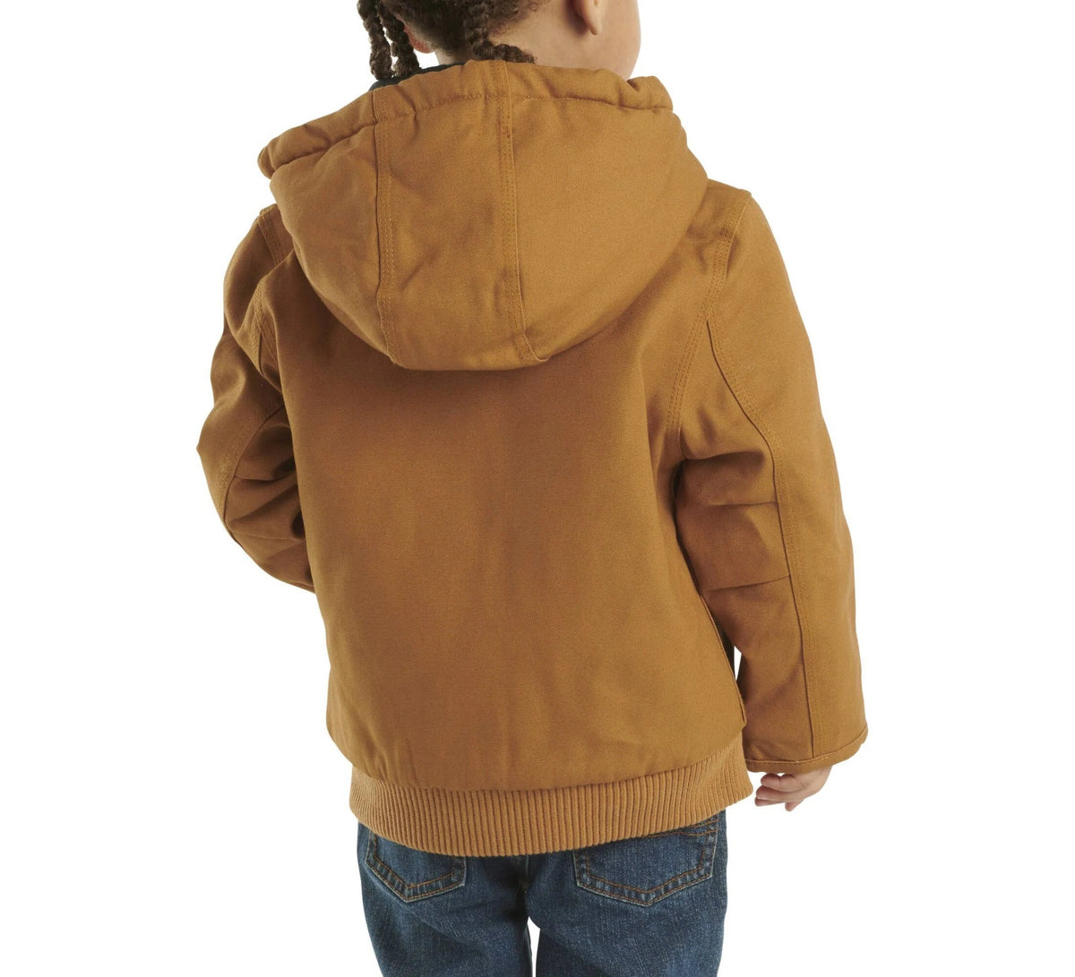 Baby Boys' Hooded Insulated Canvas Jacket - Brown