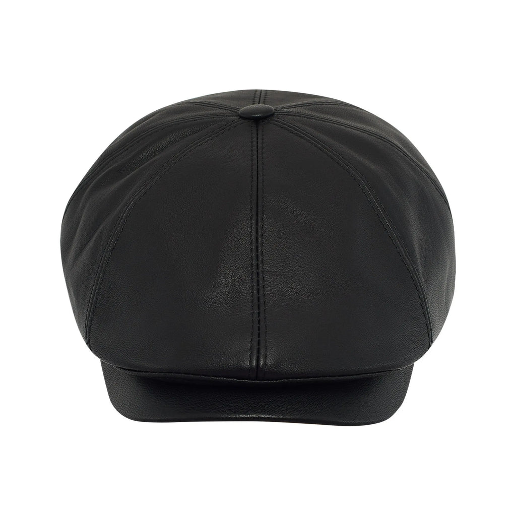 Birmingham Tony Leather 8 Panels Flat Ivy Cap