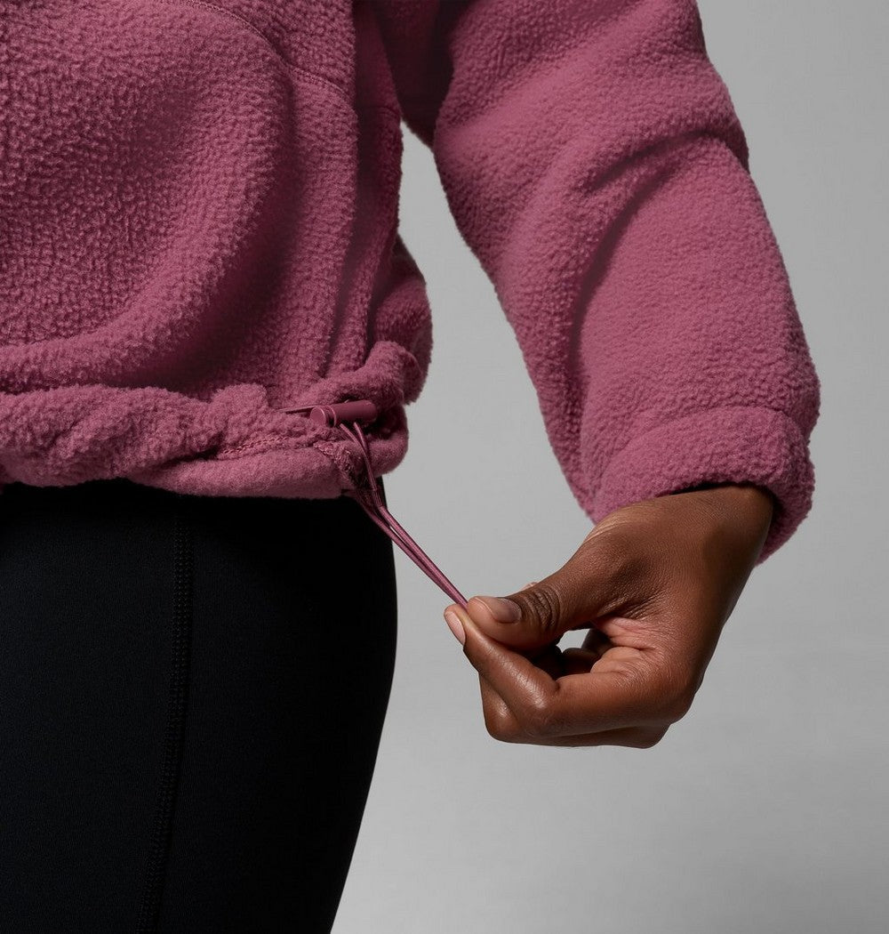 Women's Fleece Half-Zip Pullover - Blue Grey