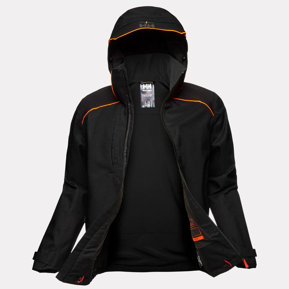 Waterproof Stretch Shell Work Jacket - Black